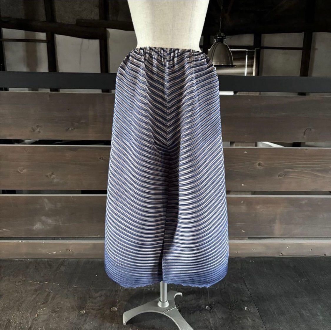 16aw 2016 名作 PLEATS PLEASE ISSEY MIYAKE プリーツプリーズ イッセイミヤケ プリーツ ワイド パンツ サイズ 3 710-0150