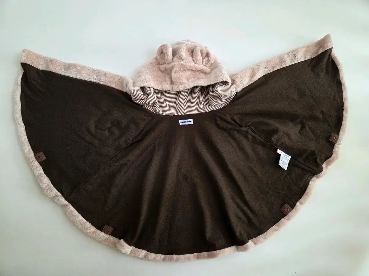  ミッキーマウス マイクロ ファー ケープ 70 90 フリーサイズ アウター ベビー服(~95cm)