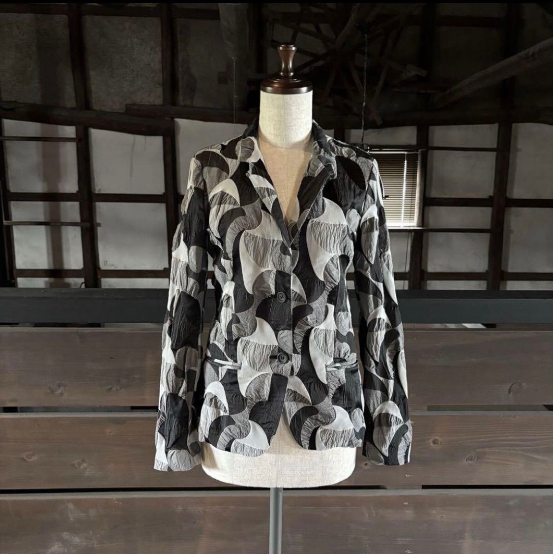 【希少】プランテーション イッセイミヤケ テーラードジャケット 80S 90S ISSEY MIYAKE - ISSEY MIYAKE イッセイミヤケ 80s 筆タグ ジャケット