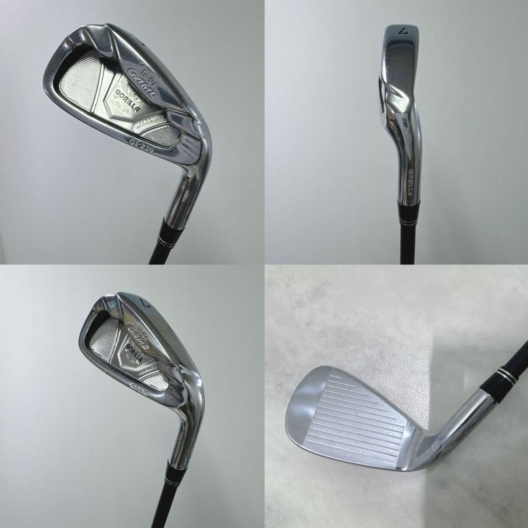 新品グリップ 高級シャフト To-Be GAME GI-230 7番単品アイアン 新品グリップ 高級シャフト To-Be GAME GI-230 7番単品アイアン