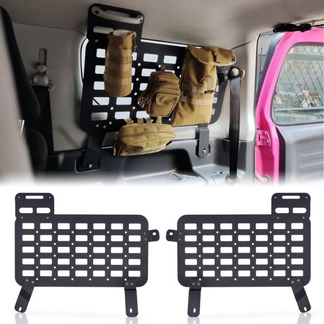 【送料無料】スズキジムニー トランク拡張棚 JB23ジムニーシエラJB43 トランク収納ブラケット 拡張ラック 荷物棚 吊り下げ収納 カスタム 内装パーツ アクセサリー 防錆 左右セット アルミニ
