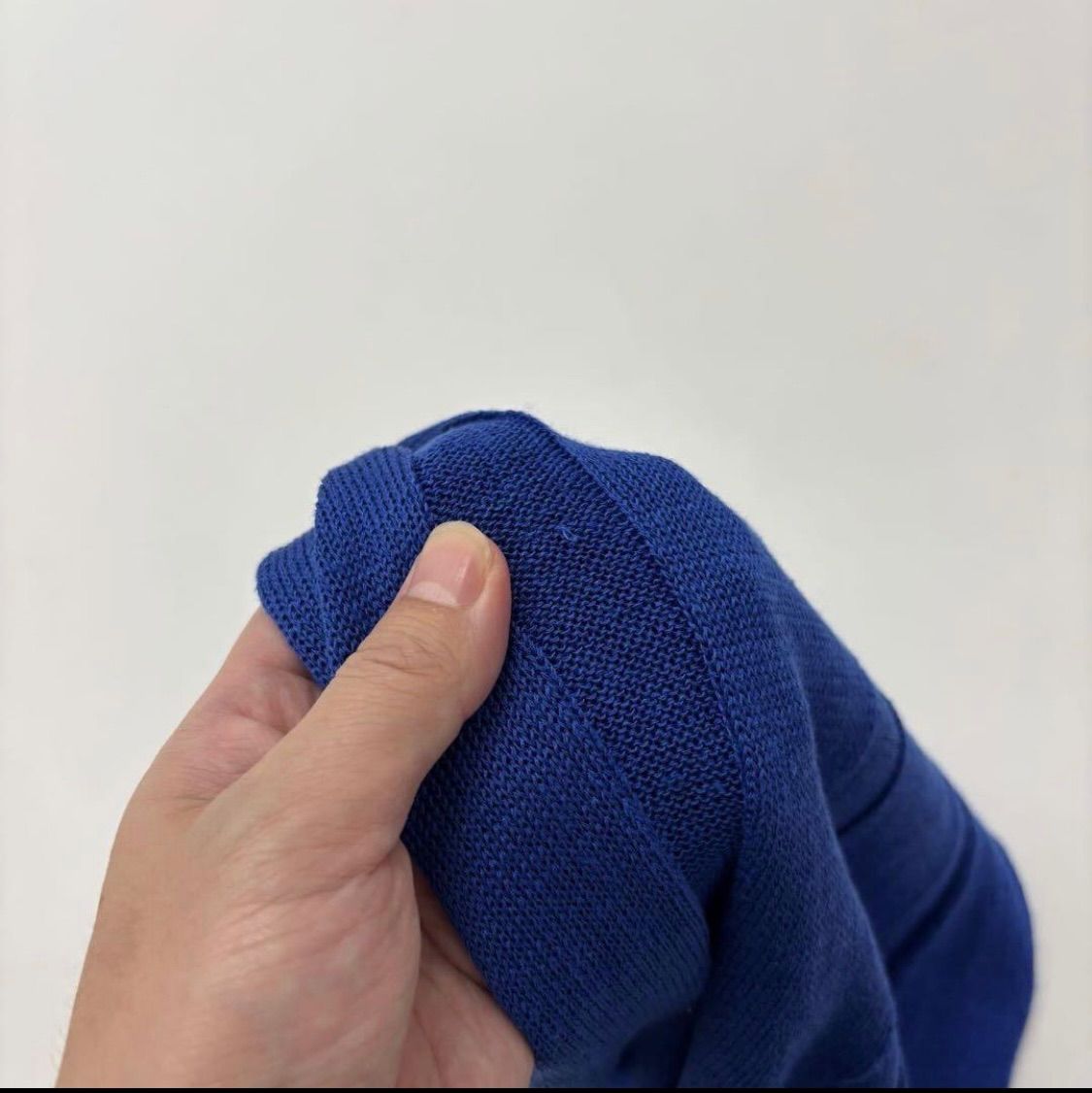  20 ss 2020 ISSEY MIYAKE イッセイミヤケ リネン 混 ノースリーブ ニット ベスト チュニック ブルー 系 サイズ 2 710-0070 ニットベスト ベスト ジレ ビスチェ