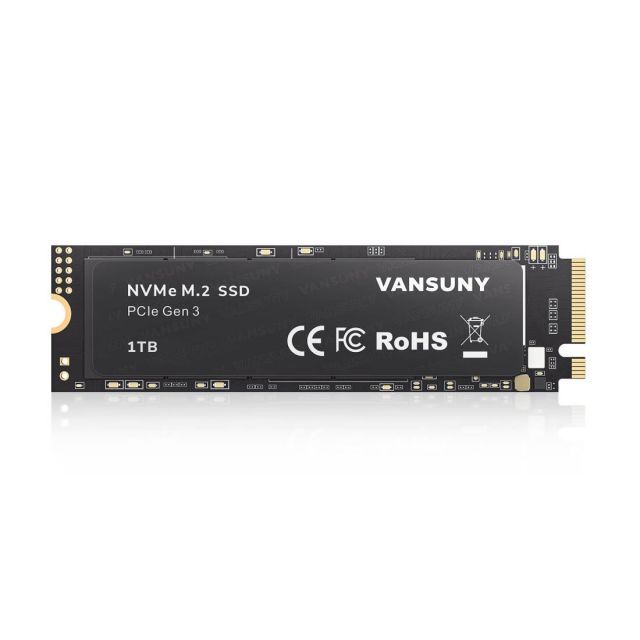 限定セール，人気SALE 【送料無料】Vansuny 内蔵SSD 1TB PCle 3.0×4 最大3500MB/秒 NVMe M.2 SSD 3D NAND NVMe M.2 2280 内蔵ソリッド ステート ドライブ PCIe SSD より高速な PC とラップ用 内蔵型SSD