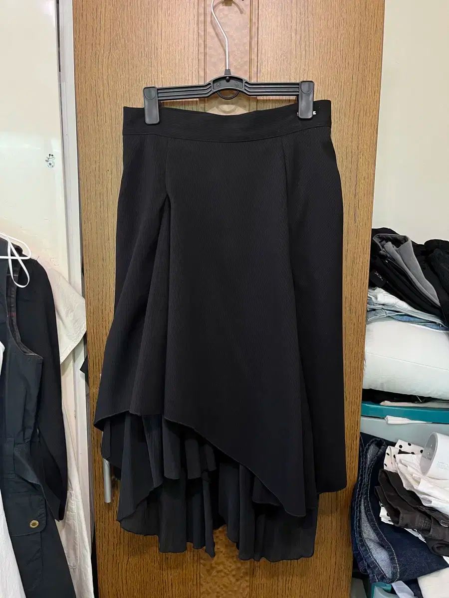 ミセキ ソウル アシンメトリー スカート Unbalanced layered