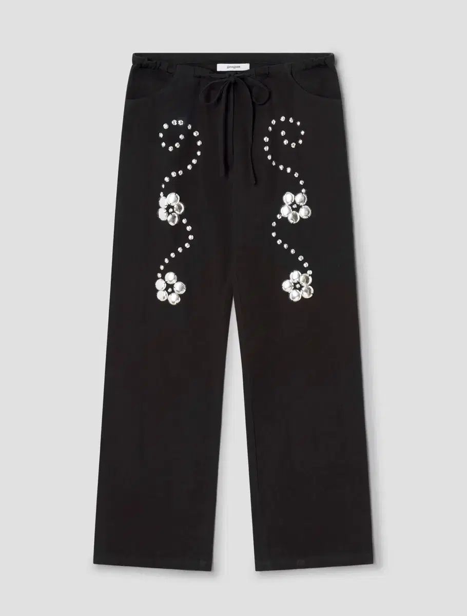 麻アクスタ デルヤ スタッズ パンツ xs