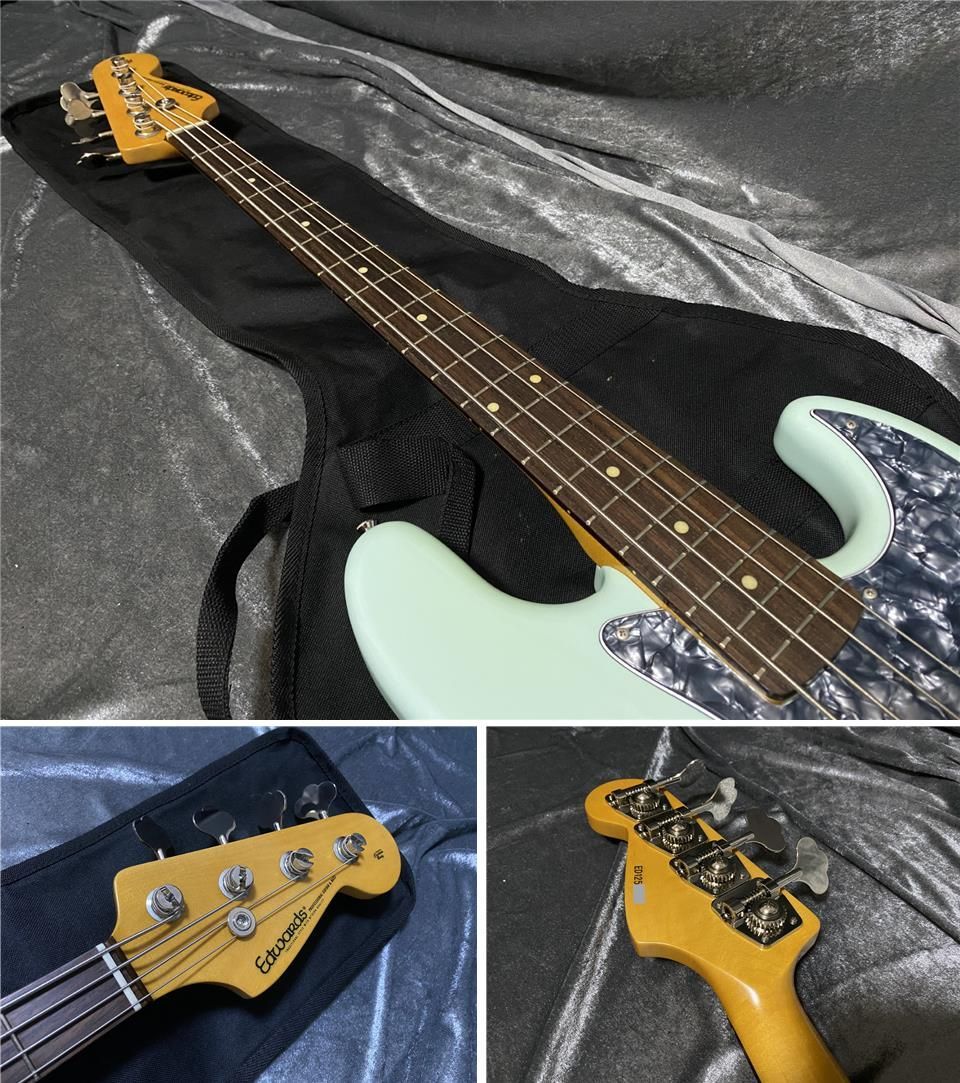 再現性のある ラッカートップ EDWARDS E-JB-93R LT MOD Seymour Duncanピックアップ搭載 エレキベース