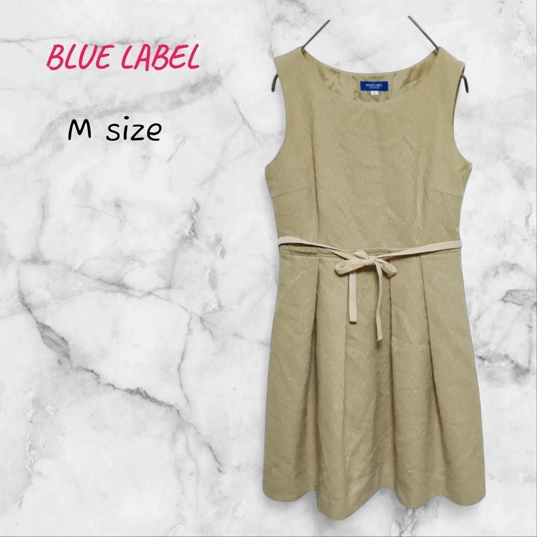 BLUE LABEL CRESTBRIDGE ミディワンピース M ベージュ