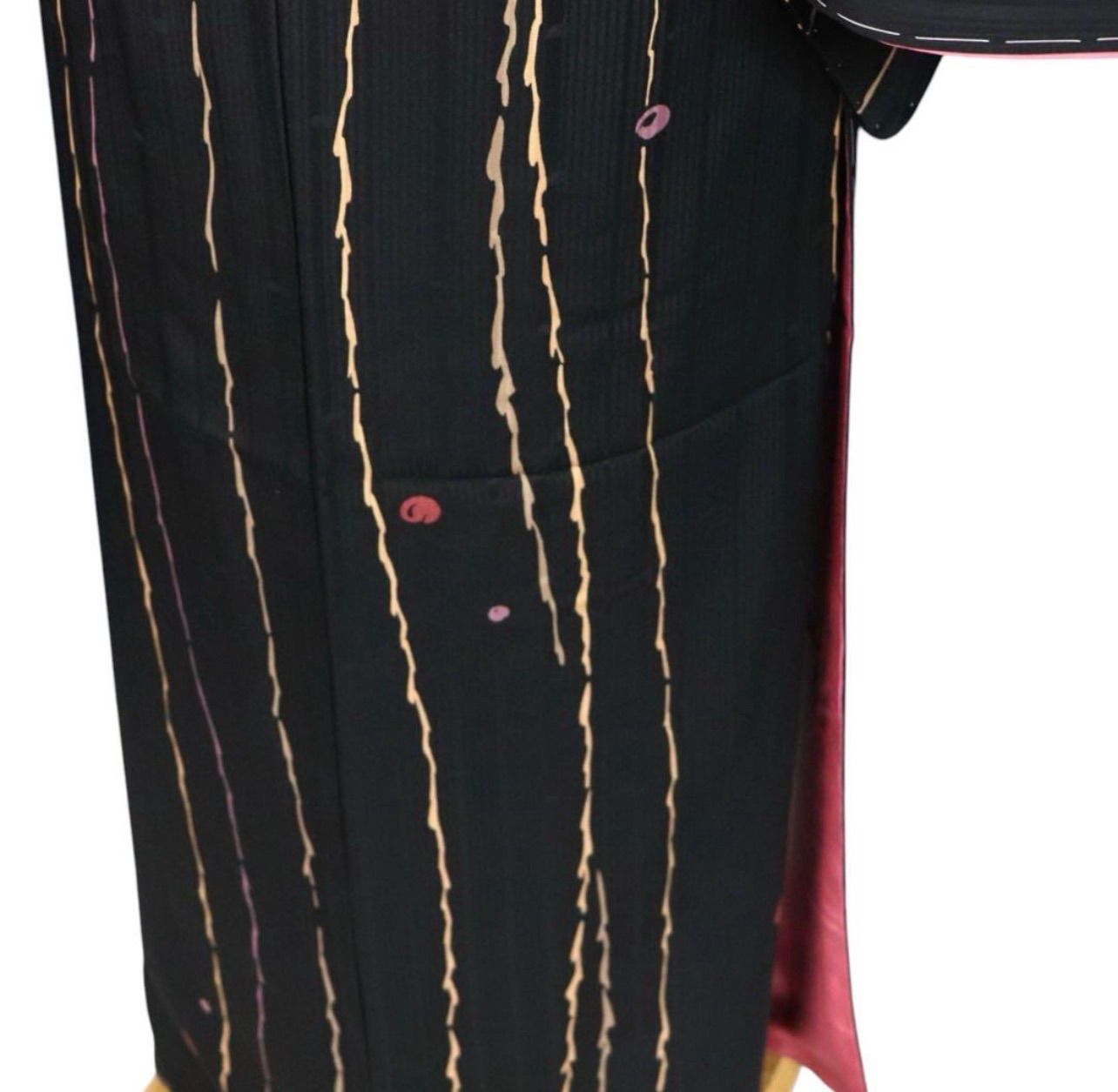 変わりよろけ縞にドット模様