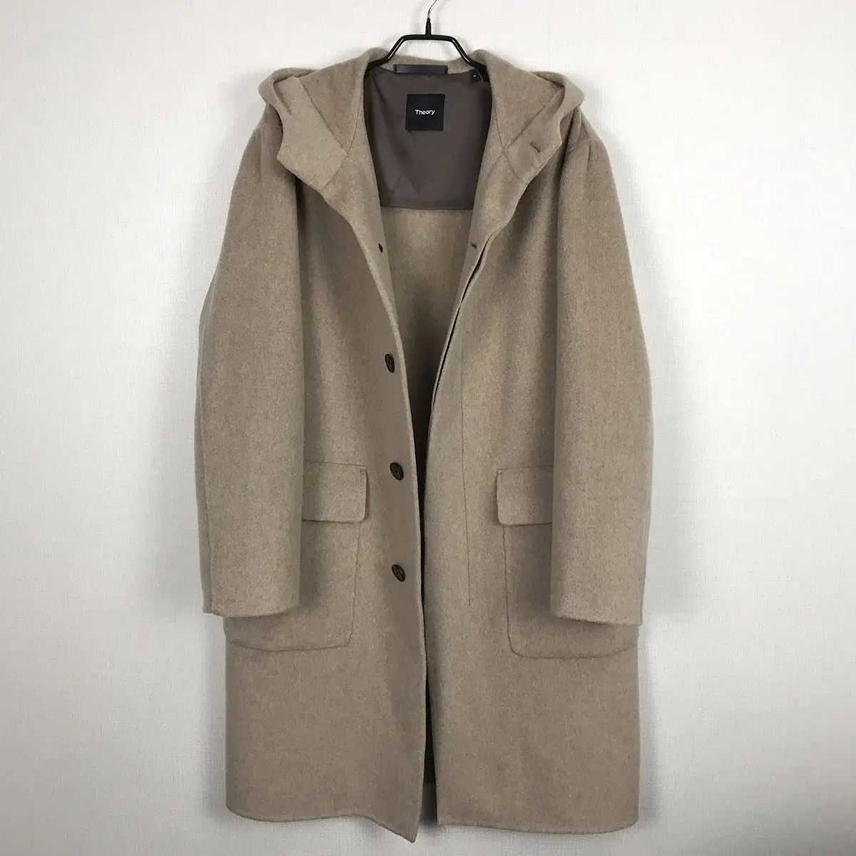 セオリー カシミア100 WHO フード コート メンズM
