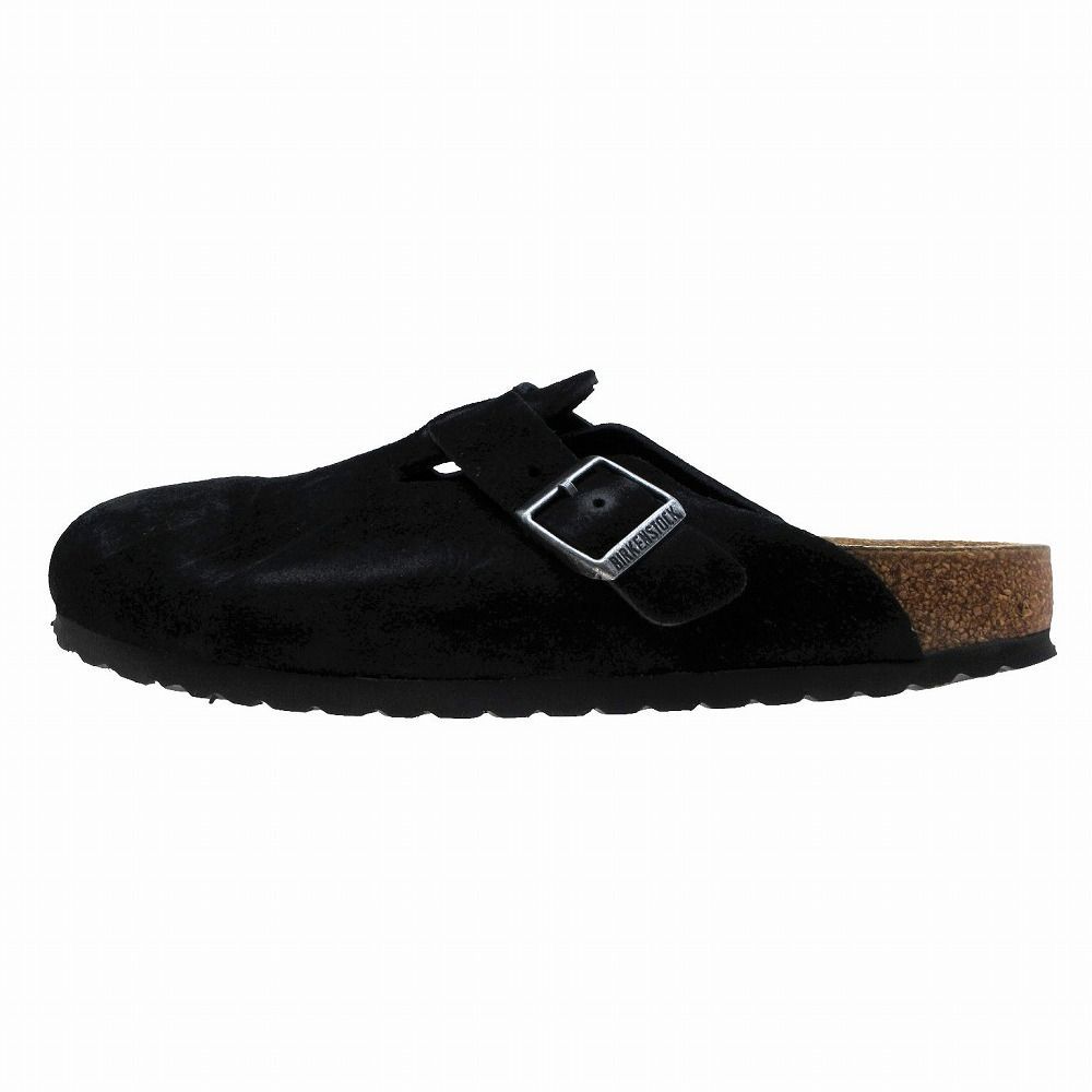 ビルケンシュトック ボストン スエード サンダル Boston サボ シューズ サイズ41 26.5 cm ブラック 黒 メンズ