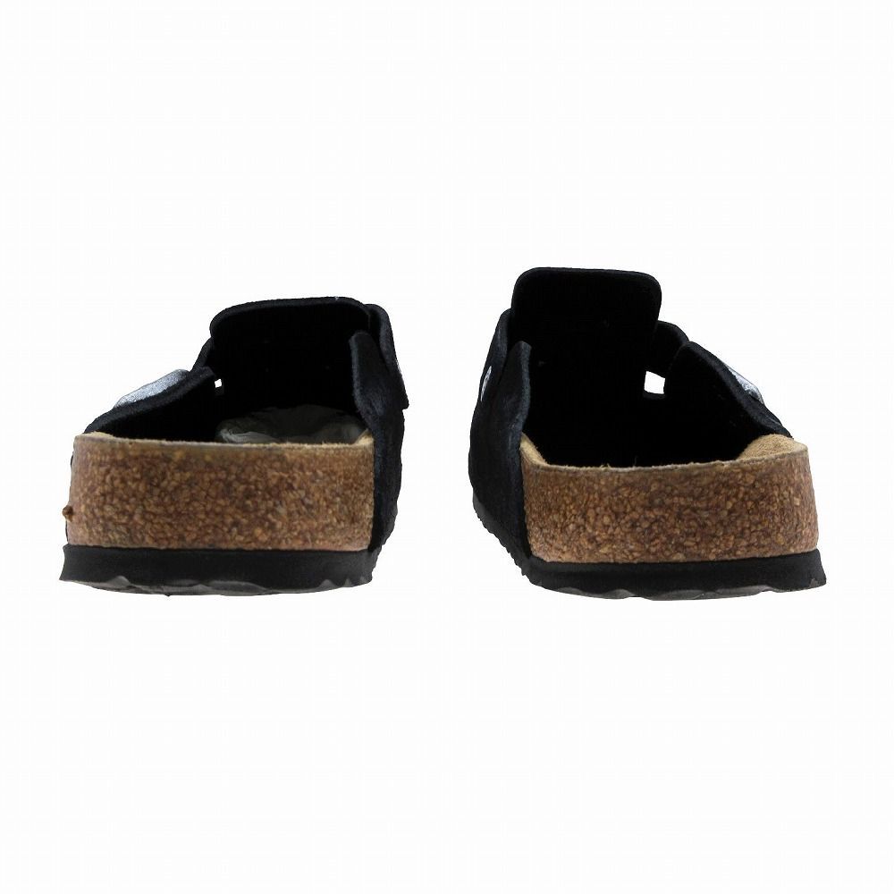  ビルケンシュトック ボストン スエード サンダル Boston サボ シューズ サイズ41 26.5 cm ブラック 黒 メンズ サボ クロッグサンダル サンダル