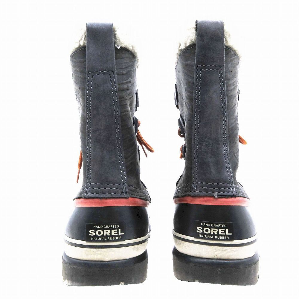 ソレル SOREL CARIBOU FAUX FUR WINTER BOOTS カリブー ウィンターブーツ スノーブーツ アウトドア 靴 25cm 黒 メンズ OLIVEOS_COM_TR