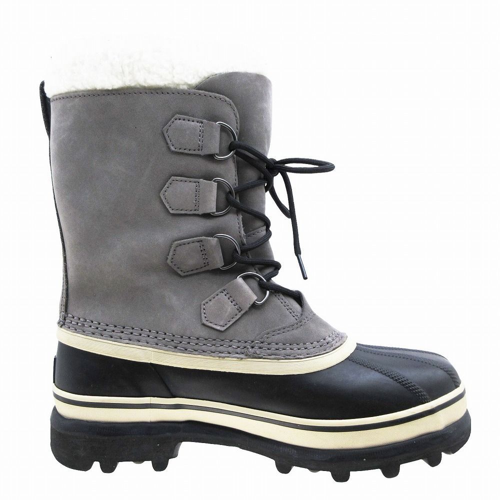 ソレル SOREL CARIBOU SHALE STONE カリブー ウィンターブーツ スノーブーツ アウトドア 靴 25cm グレー メンズ レディース