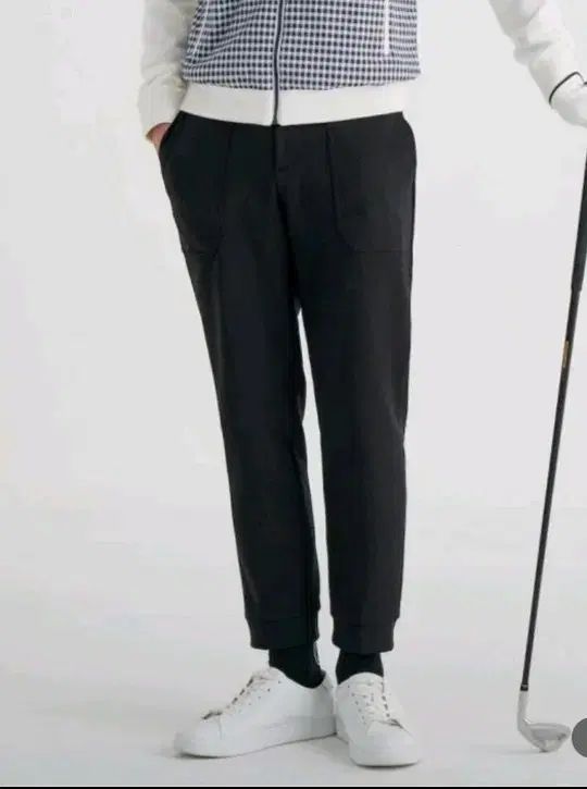 BEANPOLEGOLF ビンポールゴルフ ブラック バック起毛 ジョガーパンツ