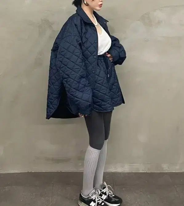 ジーンバニー キルティングダウン ジャケット アウター ネイビー