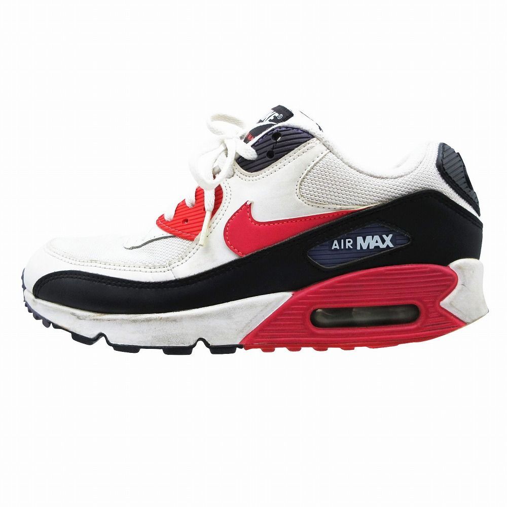 NIKE ナイキ エアマックス90 AIR MAX 90 ESSENTIAL WHITE/RED ORBIT