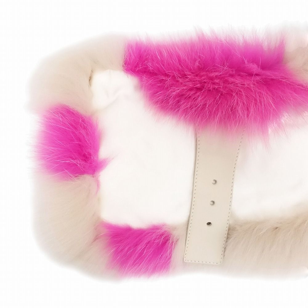 FENDI フェンディ バイカラー フォックスファー 毛皮 ティペット