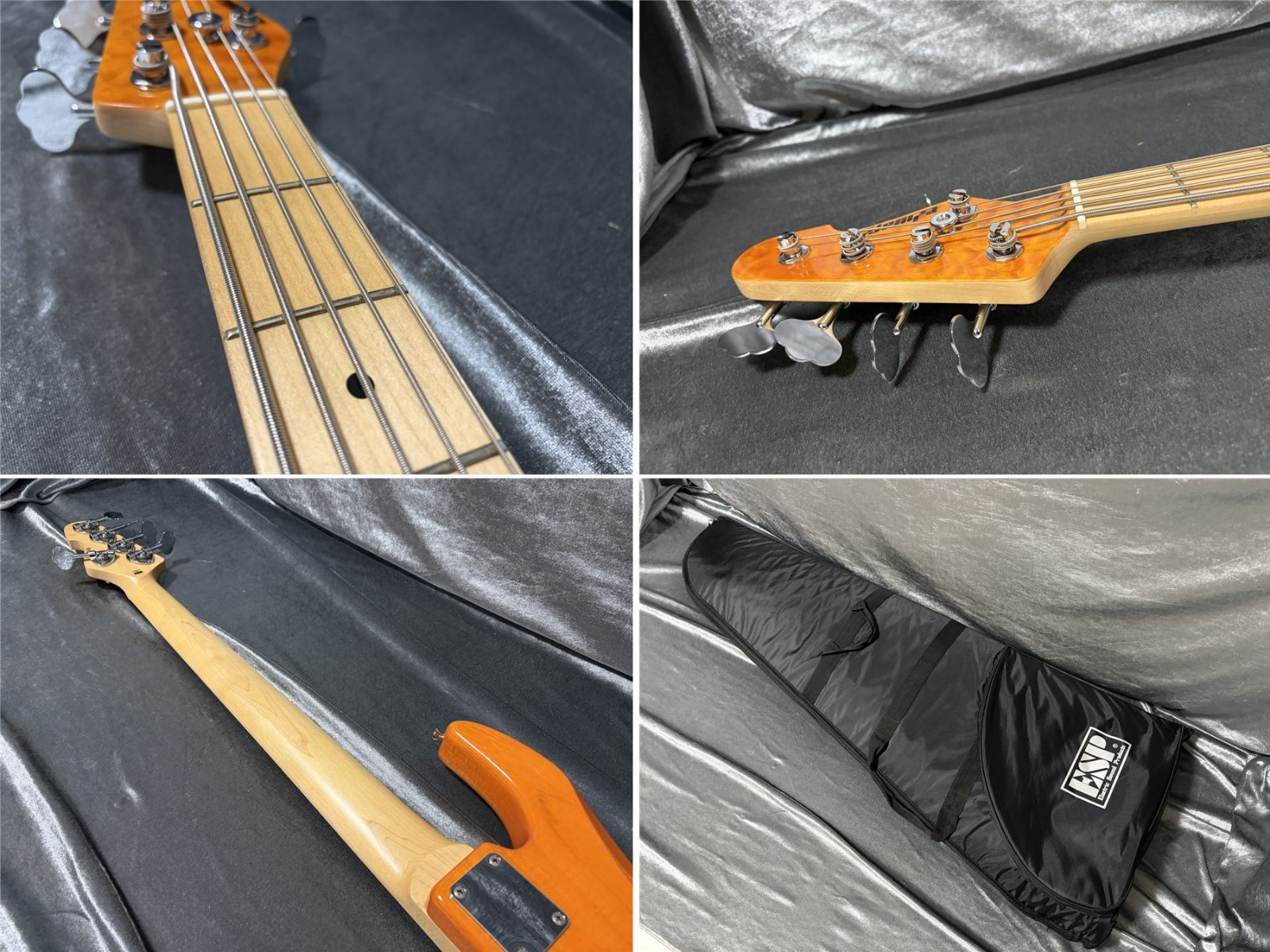 美品 EDWARDS E-AM-145QM エドワーズ 5弦モデル セイモアダンカンPU