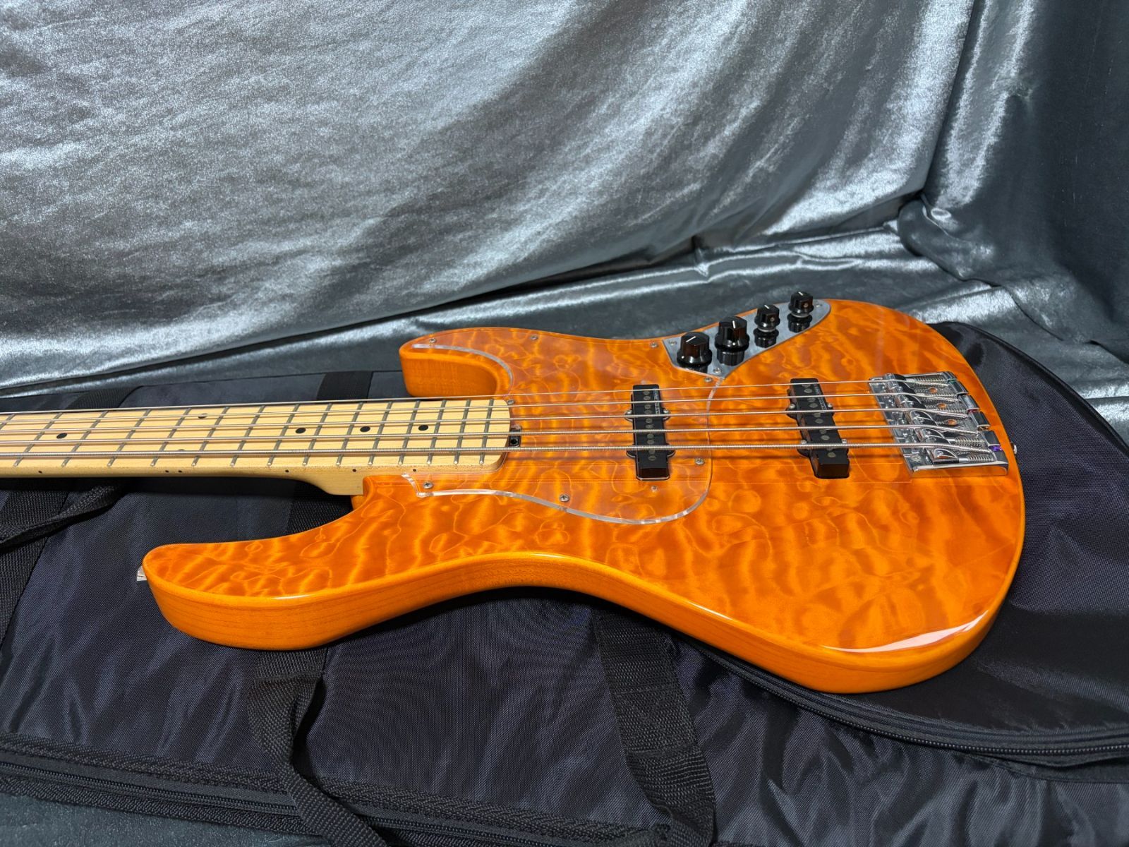 美品 EDWARDS E-AM-145QM エドワーズ 5弦モデル セイモアダンカンPU