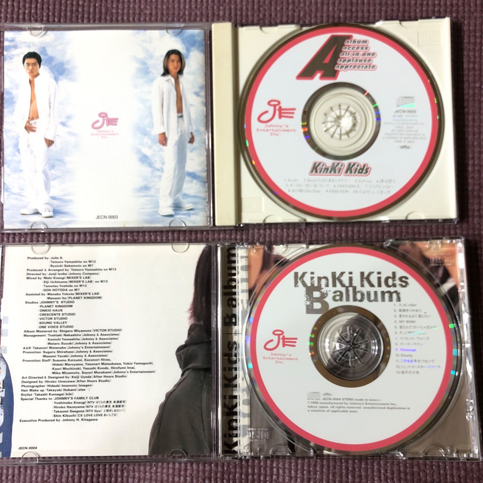 KinKi Kidsアルバム2点 🟨デビューアルバム『A album』🟩セカンド