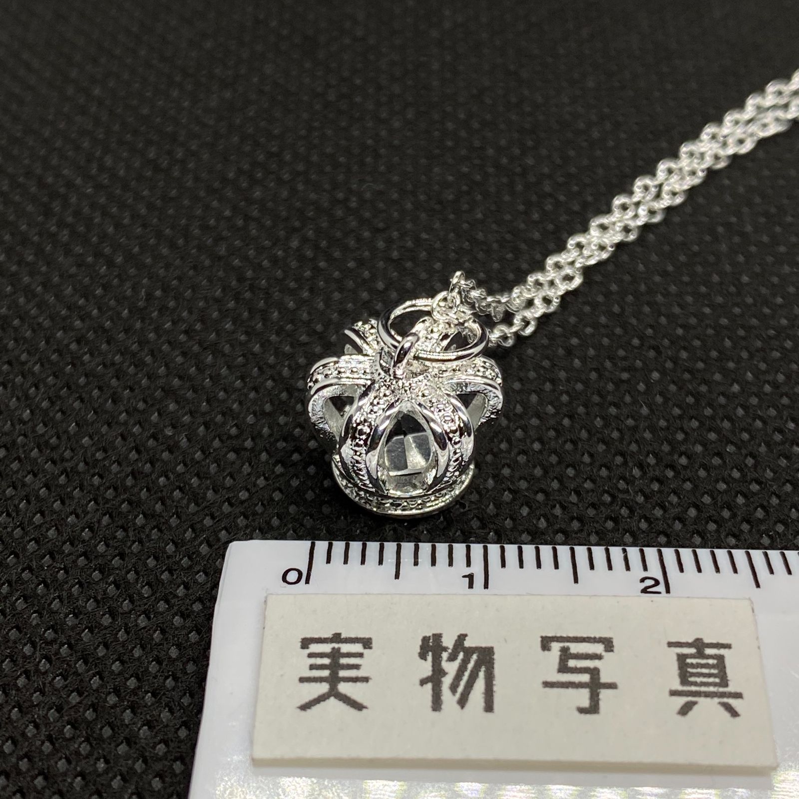 クラウン 王冠 ネックレス シルバー925 メッキ レディース ティアラ 冠 