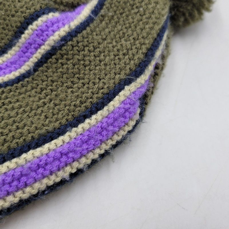  品 STUSSY ステューシー STRIPED POM BEANIE 1321079 ストライプ ビーニー ニット帽 帽子 185-251028-as-39-izu ニット帽 ビーニー 帽子