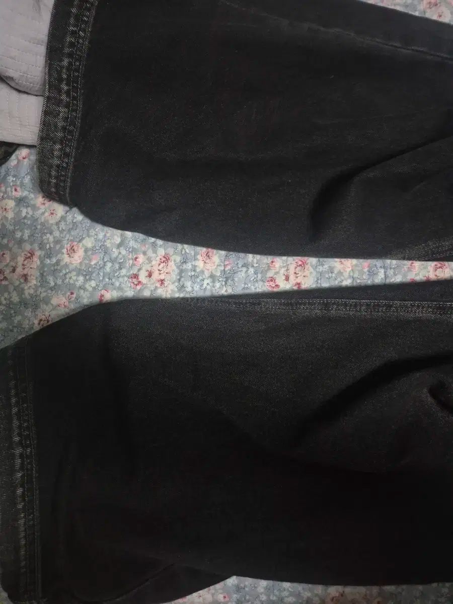 M BLR ダブル トライダン ト ウォッシュド ワイド デニム パンツ ブラック