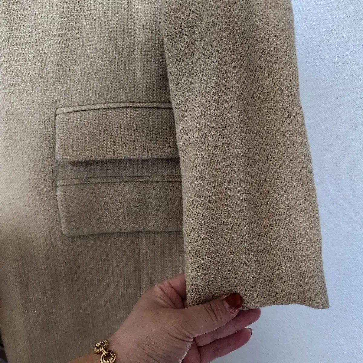 マージュ 麻混 ハーフ ジャケット 1サイズ GULLKHAN_COM