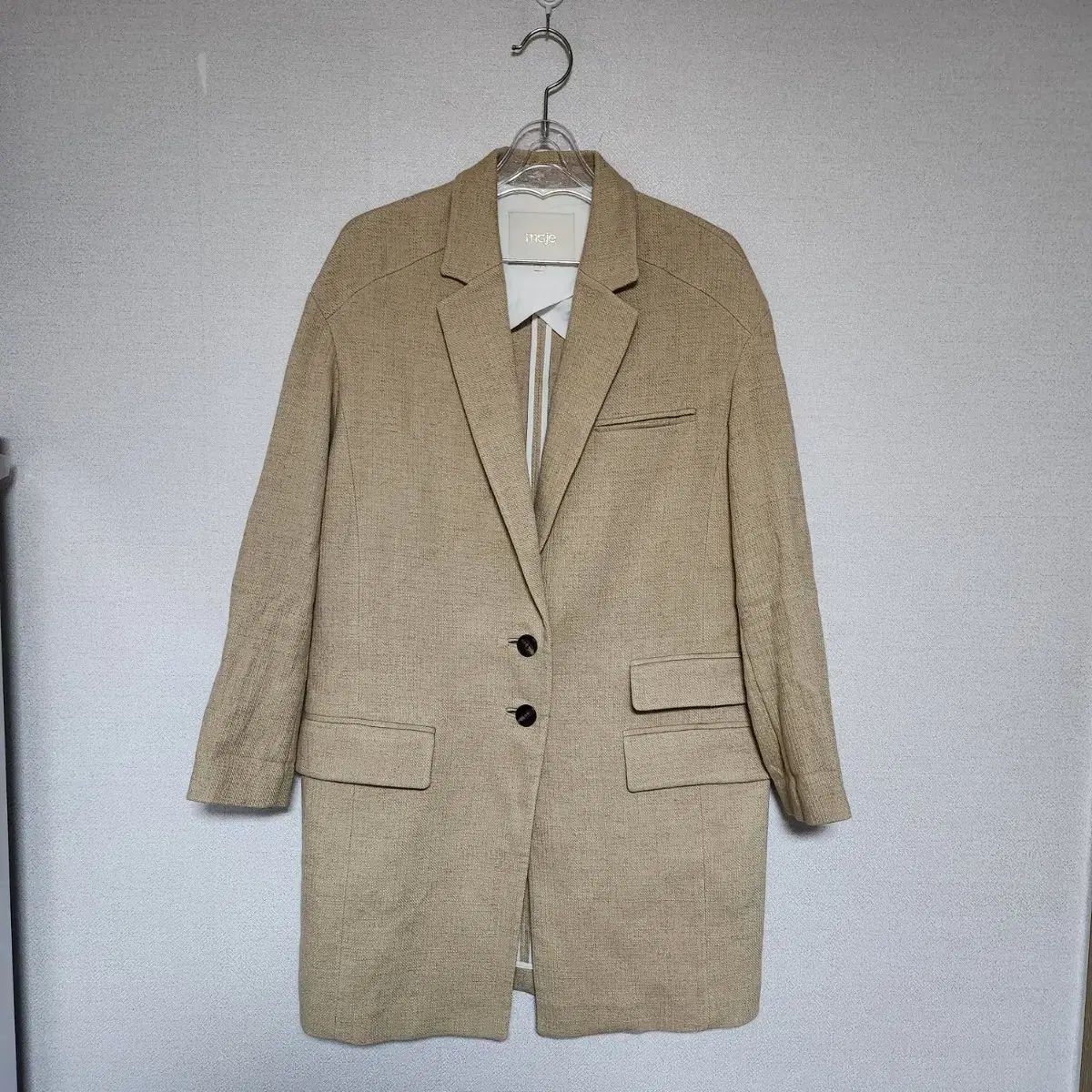 マージュ 麻混 ハーフ ジャケット 1サイズ