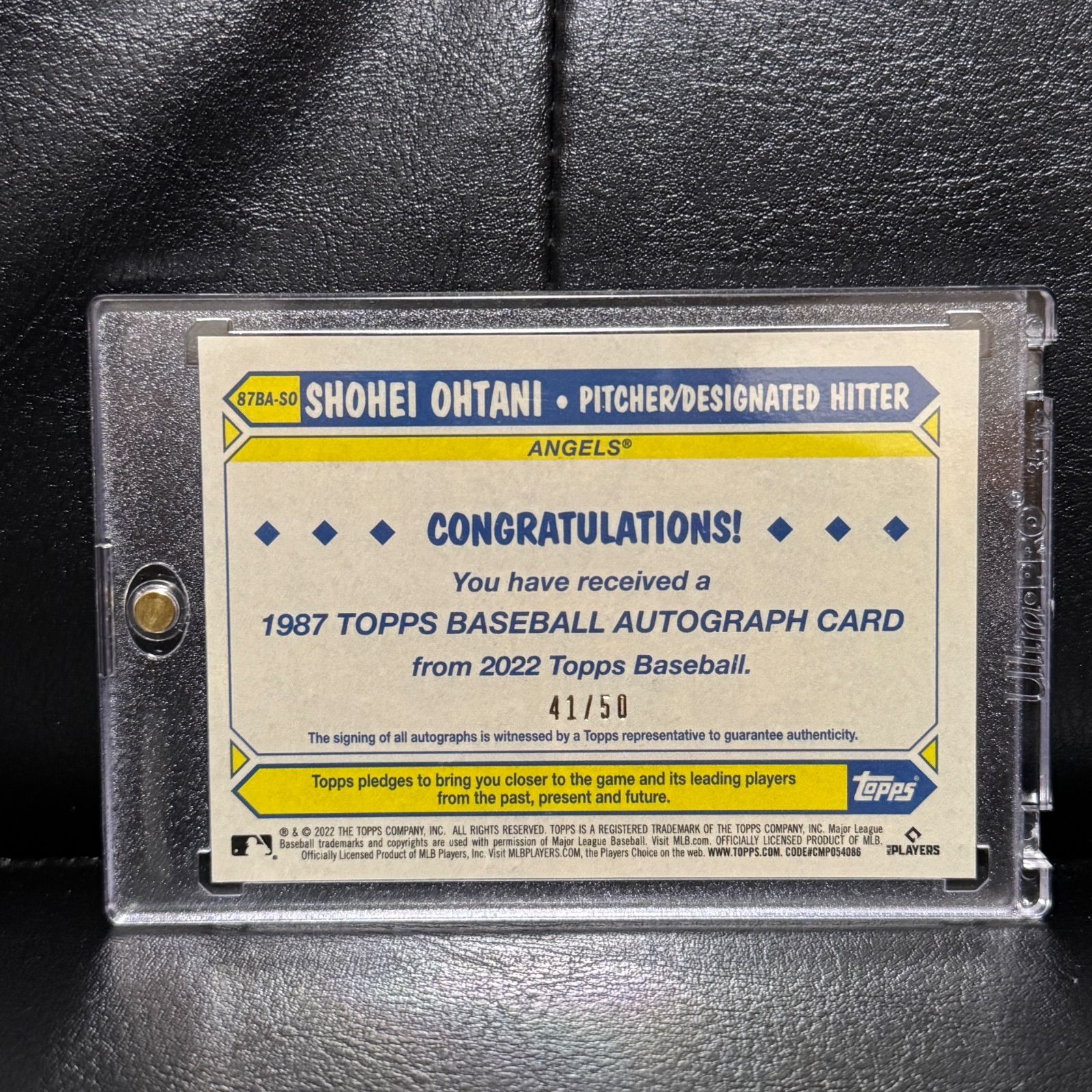 2025 Topps Chrome 1987 大谷翔平 直筆サインカード 50枚