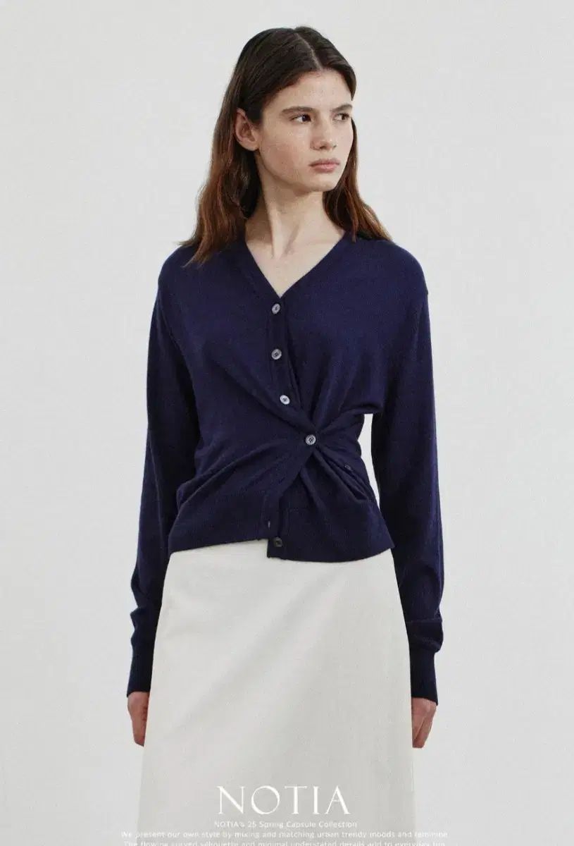 Vネック カーディガン