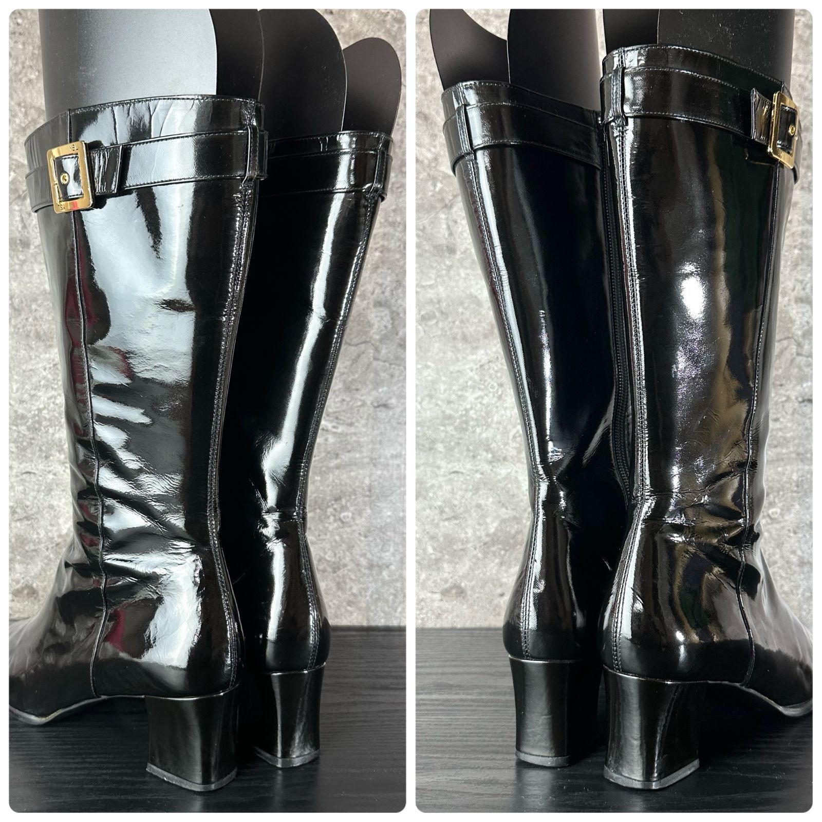 S50 美品 YVES SAINT LAURENT イヴサンローラン サイドジップ