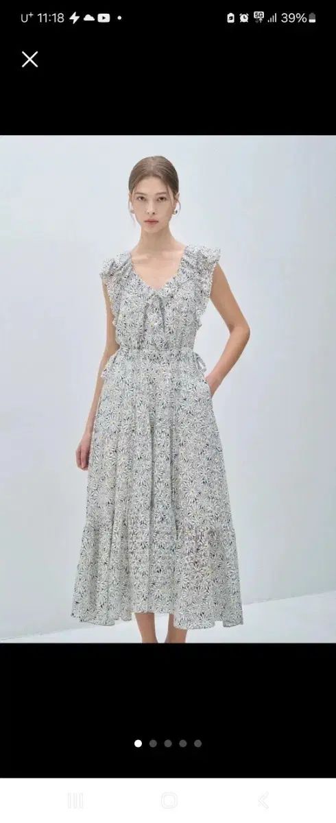 マイン フラワー ロング ONE PIECE 55サイズ