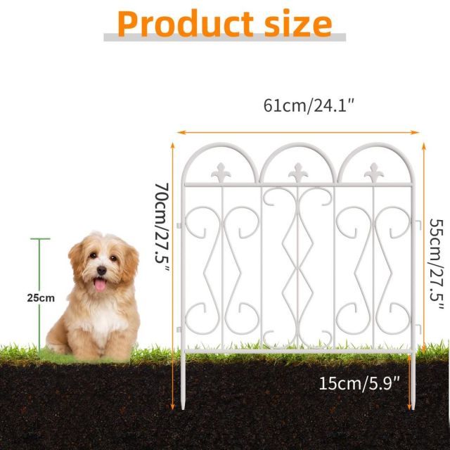 送料無料】5枚セット ガーデンフェンス アイアン フェンス 屋外 花壇
