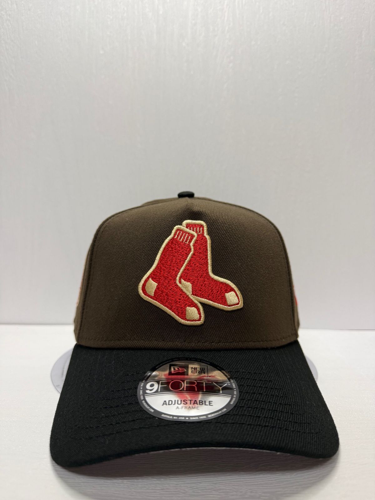 Newera ボストンレッドソックス BOSTON RED SOX 9 forty A-FRAME スナップバックキャップ ツートン