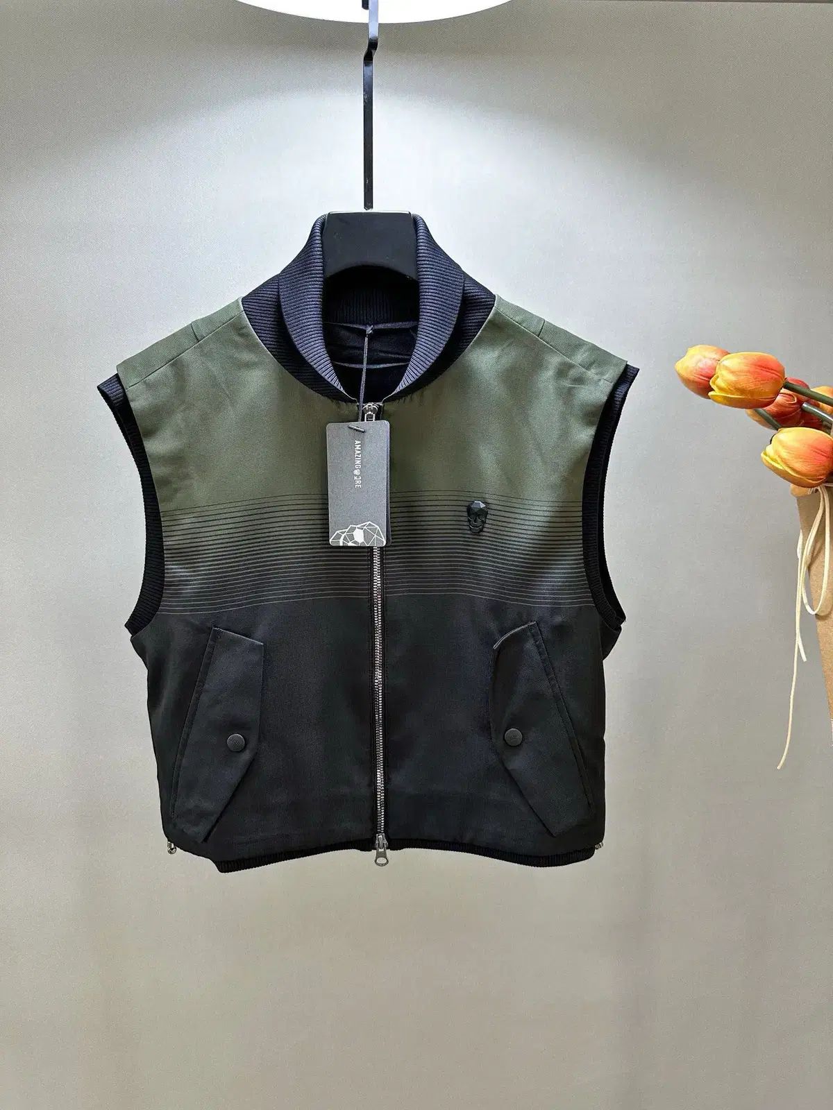 セット アメージングクリー STRATUM ベスト パターン ジャカード スカート