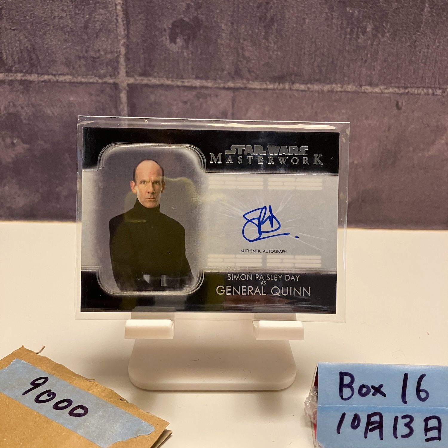 2021 Topps Simon Paisley Day 直筆サインカード Star Wars Masterwork General Quinn Character カード