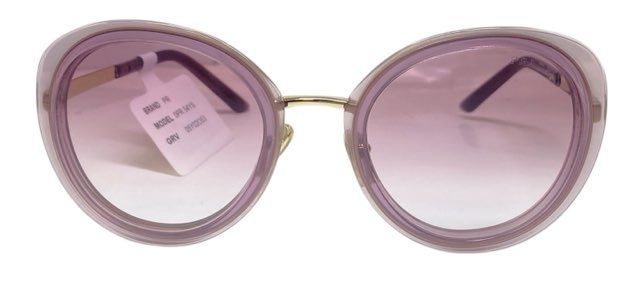 プラダ サングラス PRADA PR 54YS オーバル パープル レディース メンズ ピンク ゴールド ロゴ SUNGLASSES