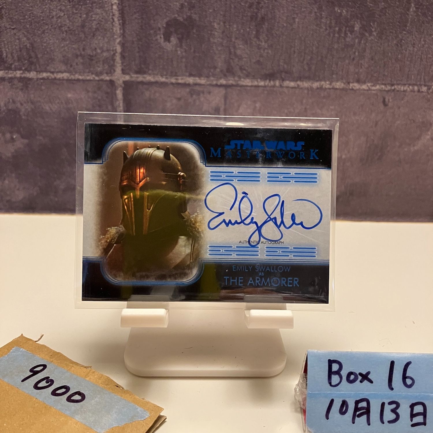 2021 Topps Emily Swallow 99|99 直筆サインカード Star Wars Masterwork The Armorer Character ラストナンバー Last Number カード