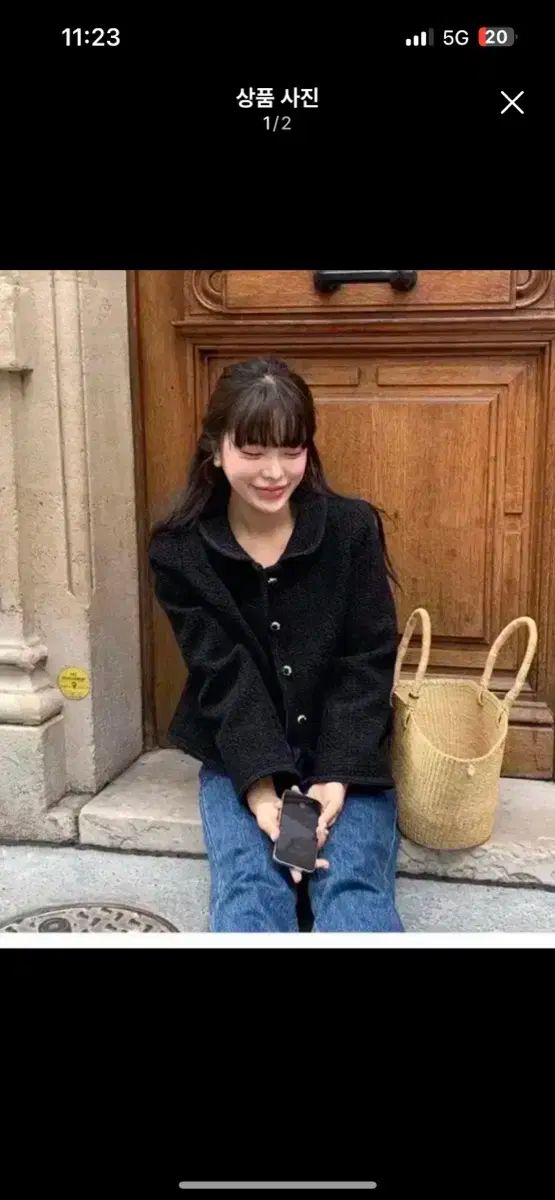 WITHOUTSUMMER ブラン ツイードジャケット