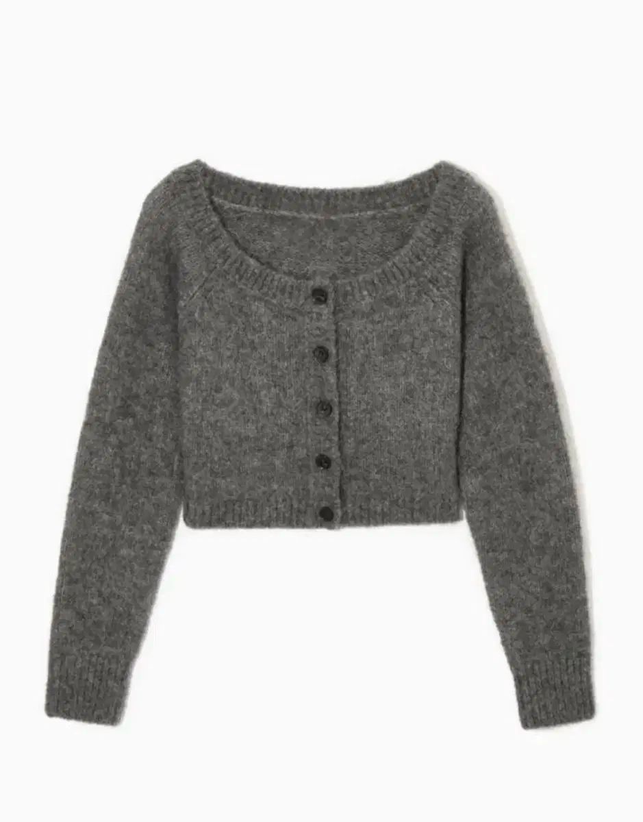 COS コス オフショルダー クロップド カーディガン 1202939001 グレー