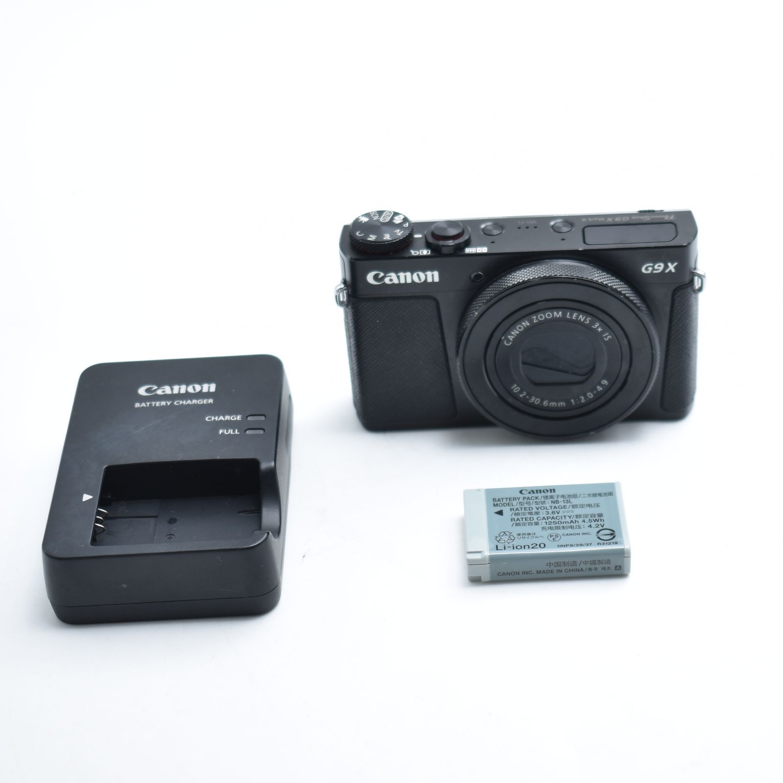 B 10038 Canon コンパクトデジタルカメラ PowerShot G9 X Mark II ブラック 1.0型センサー F2.0レンズ 光学3倍ズーム PSG9XMARKIIBK