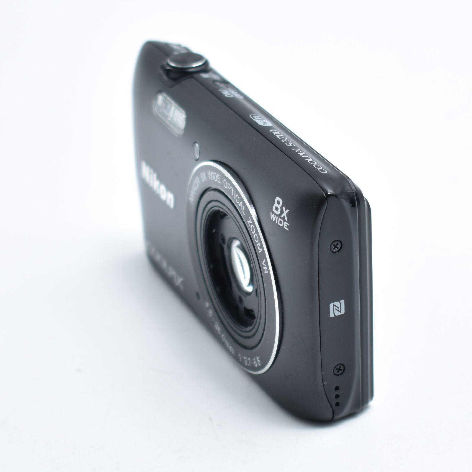 B 9995 Nikon デジタルカメラ COOLPIX S 3700 ブラック 光学8倍ズーム 2005万画素 BK