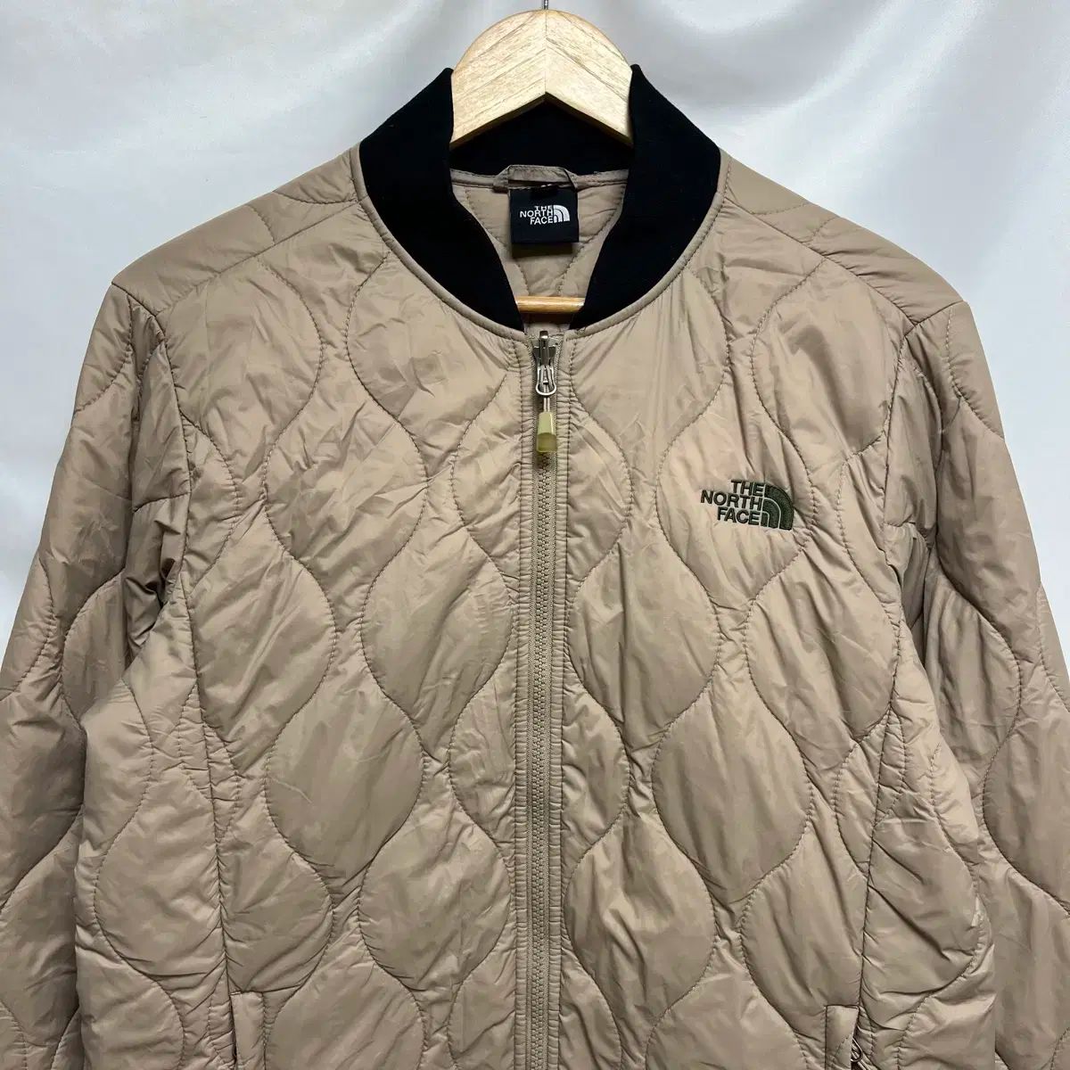 M THE NORTH FACE ザノースフェイス キルティング ベージュ ダウン