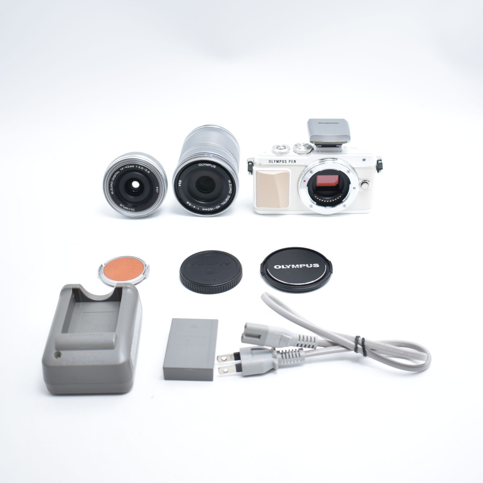 B 9944 OLYMPUS PEN E-PL7 EZダブルズームキット ホワイト ミラーレス一眼 E-PL7 EZ DZKIT WHT