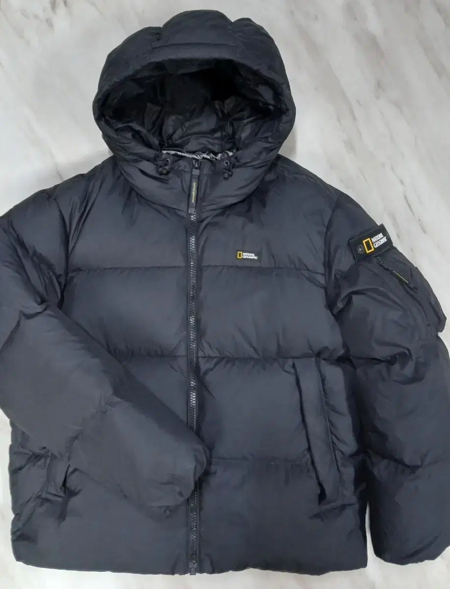 ナショナルジオグラフィック 機能性 グースダウン メンズ フードダウン L 100 サイズ