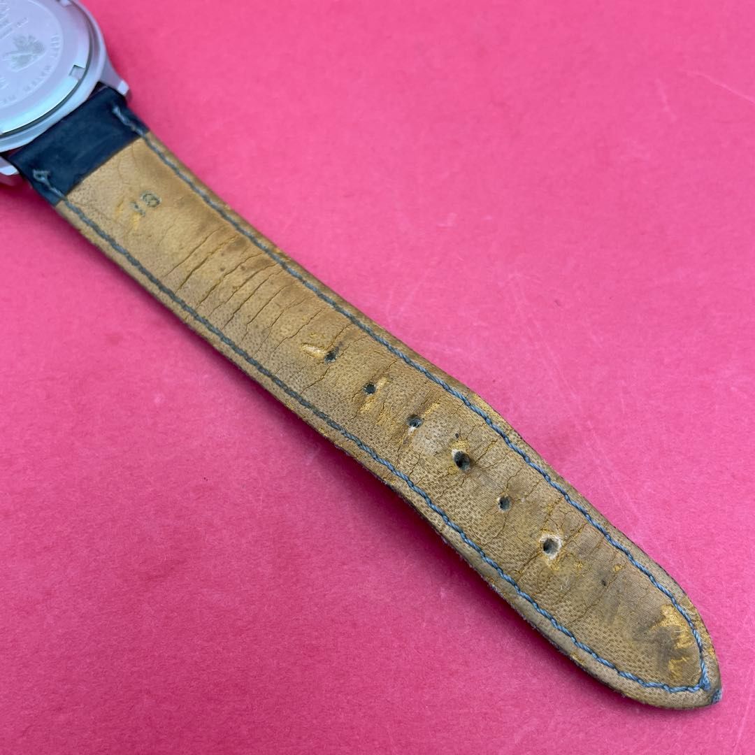 QZクォーツ腕時計 黒文字盤