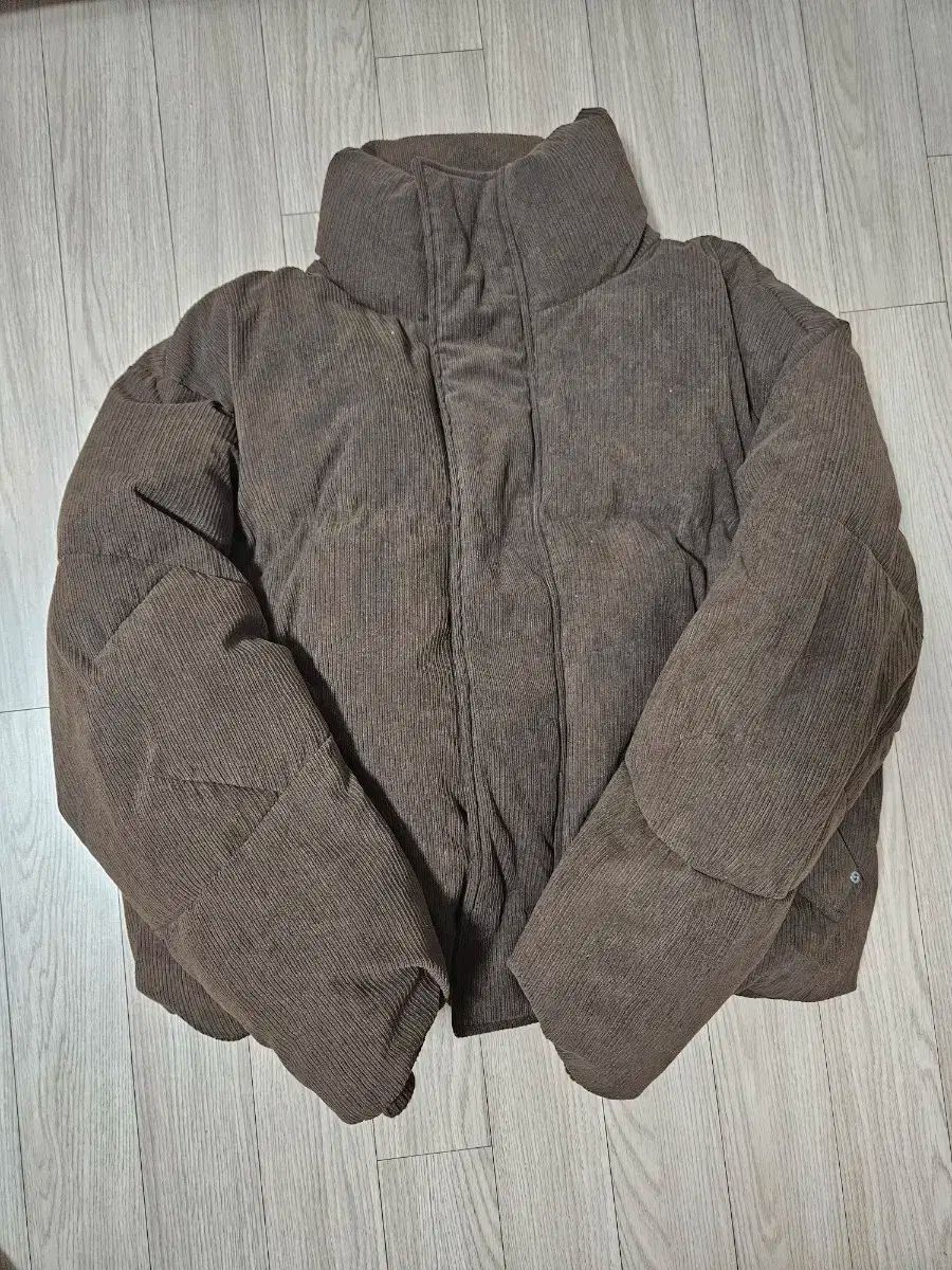 ILCORSO イルコルソ ユーロピアン グースダウン グースファー コーデュロイ ショートダウン ブラウン