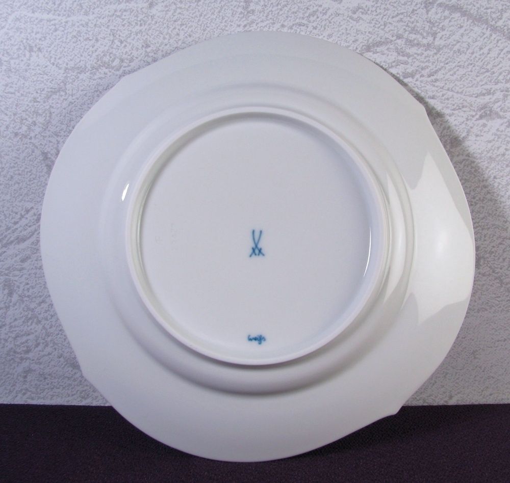 美品】 マイセン 「波の戯れ」 プレート（中） 幅：22.5cm ※複数点有