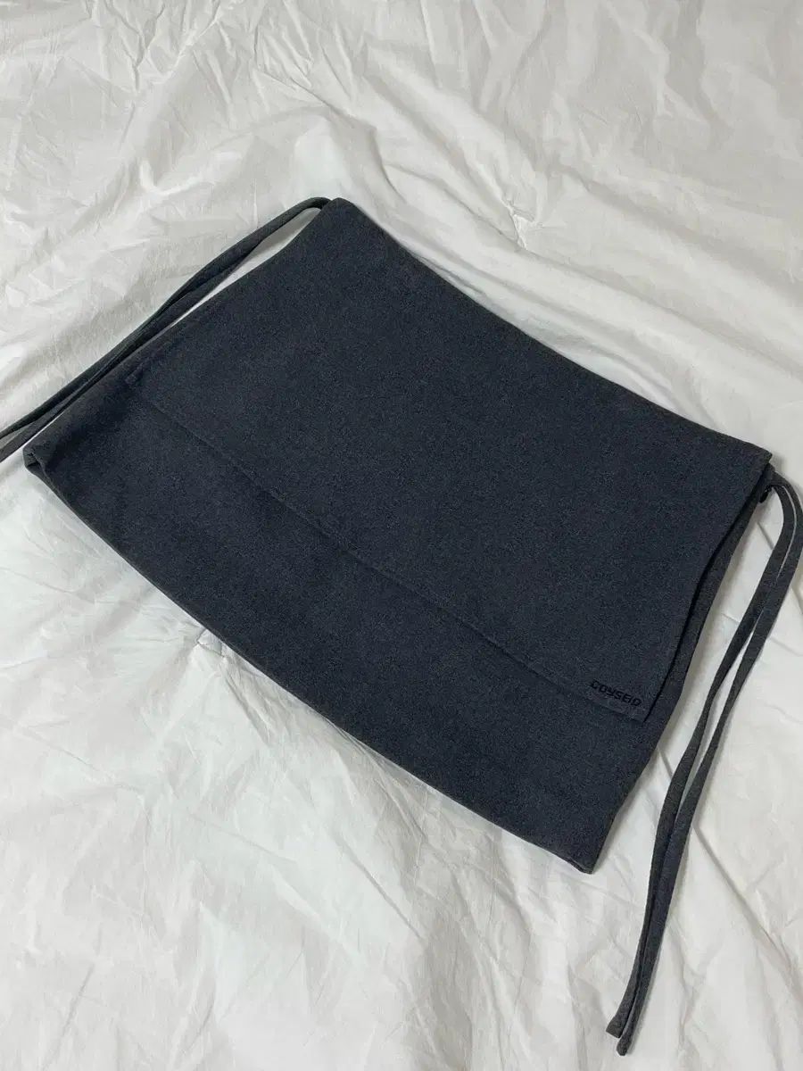 イッセイミヤケ リボン ダブル スカート グレー